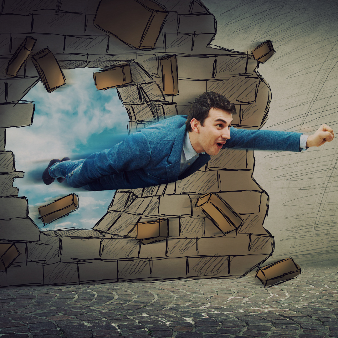 Flying trough a wall